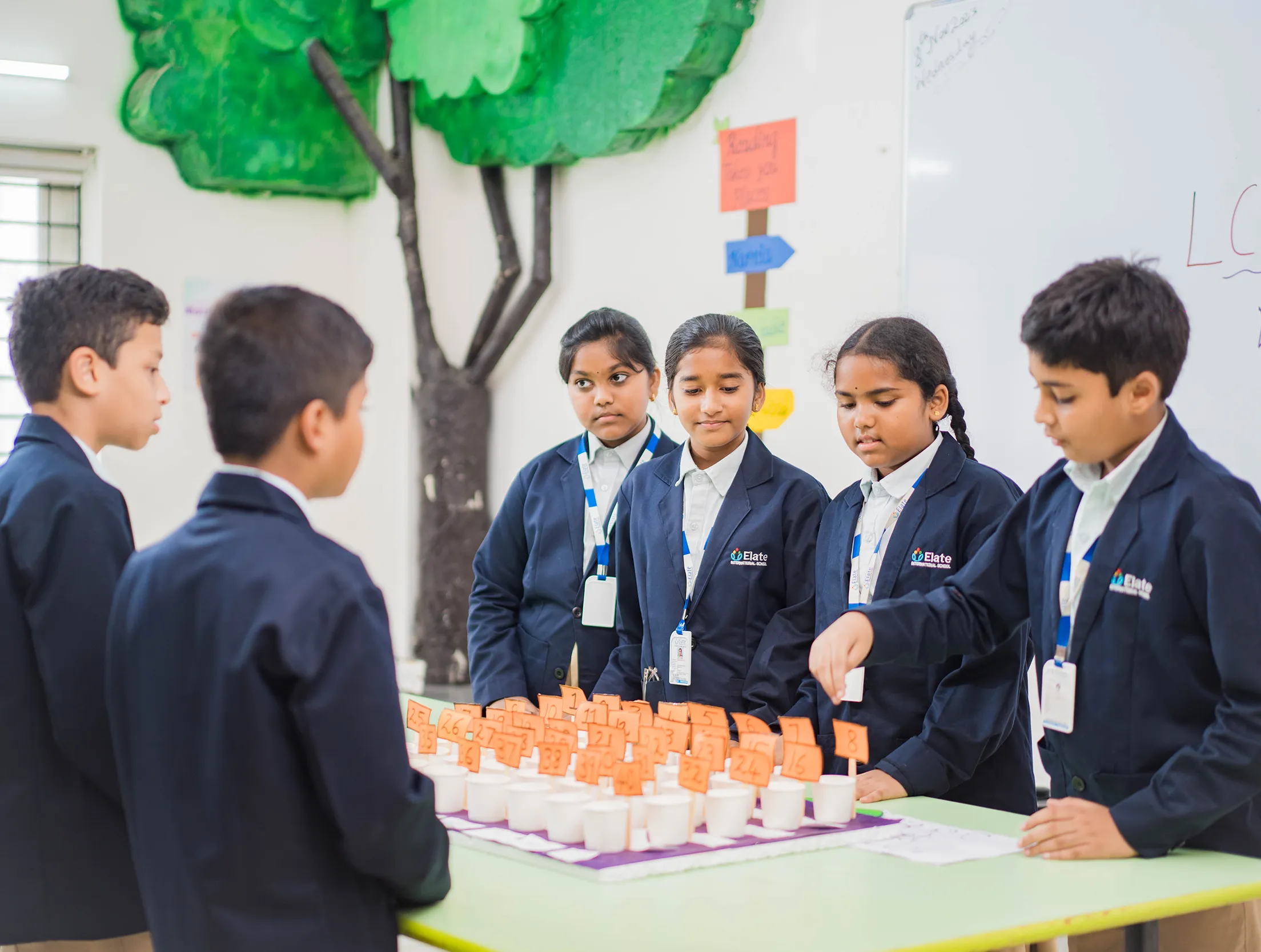 Students enjoying school life at Elate